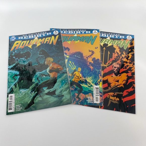 AQUAMAN DC REBIRTH Comic Books (6) - Picture 8 of 9